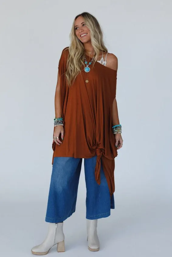 The Wren Tunic - Choco Brown
