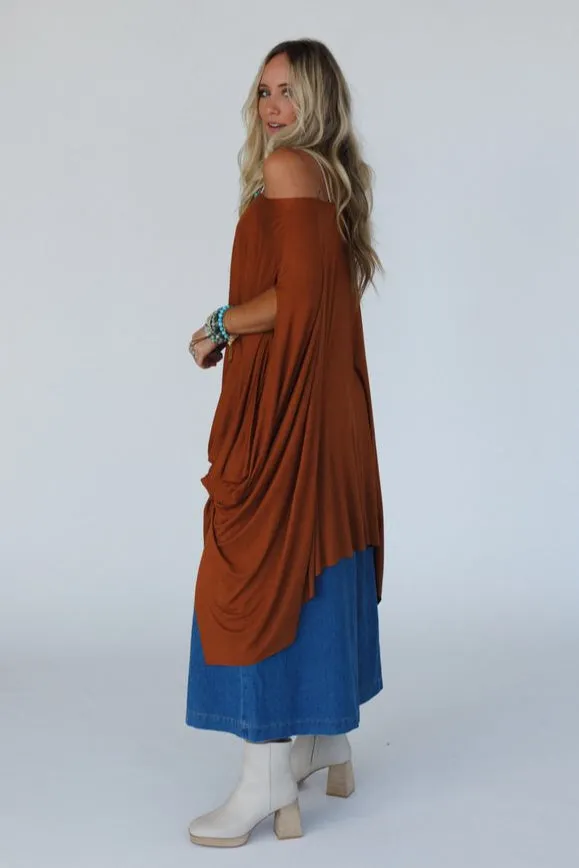 The Wren Tunic - Choco Brown