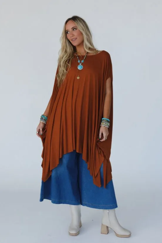 The Wren Tunic - Choco Brown
