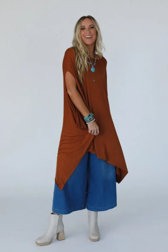 The Wren Tunic - Choco Brown