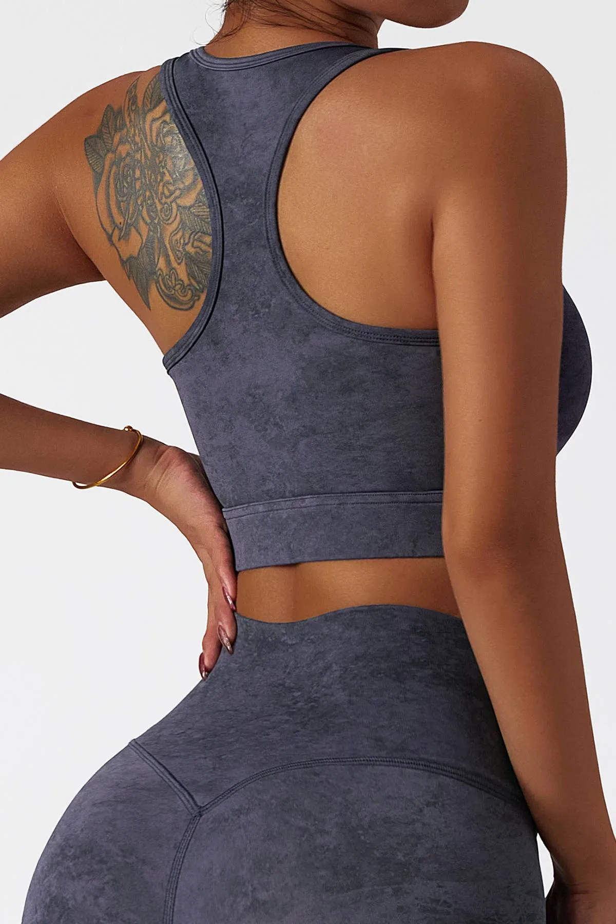 Tie Dye Racerback Seamless Sports Bra