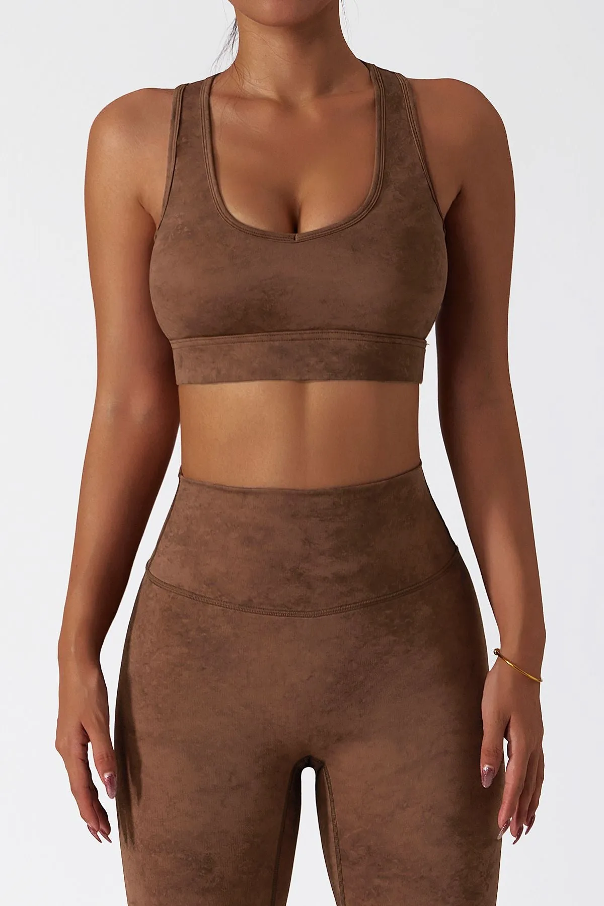 Tie Dye Racerback Seamless Sports Bra