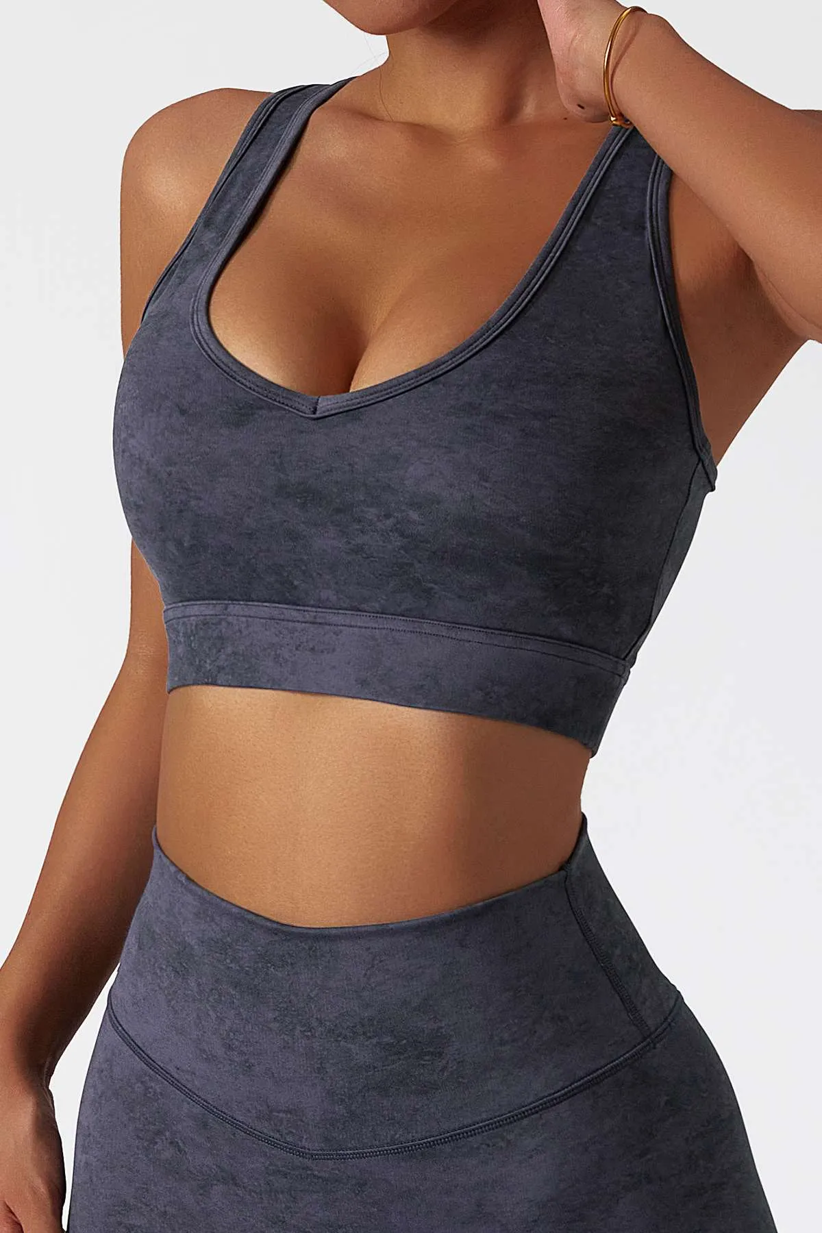 Tie Dye Racerback Seamless Sports Bra