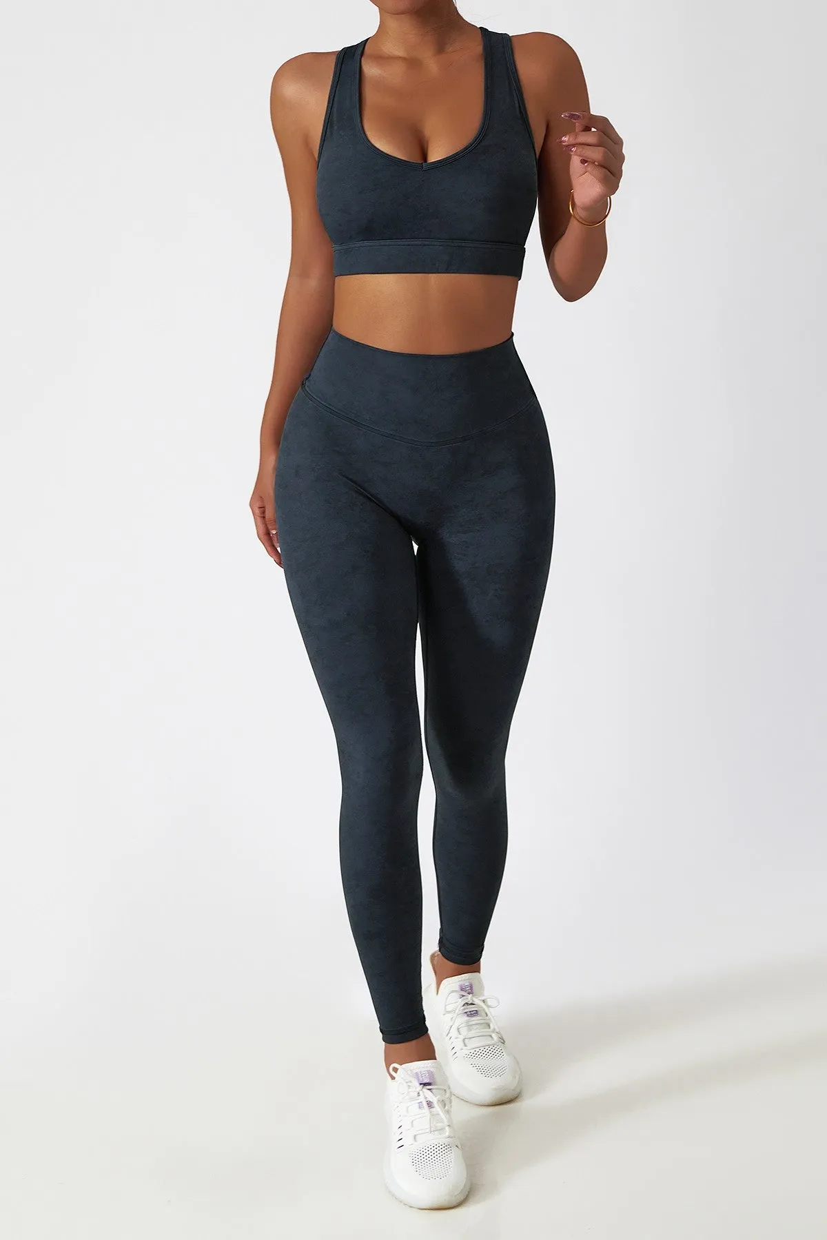 Tie Dye Racerback Seamless Sports Bra