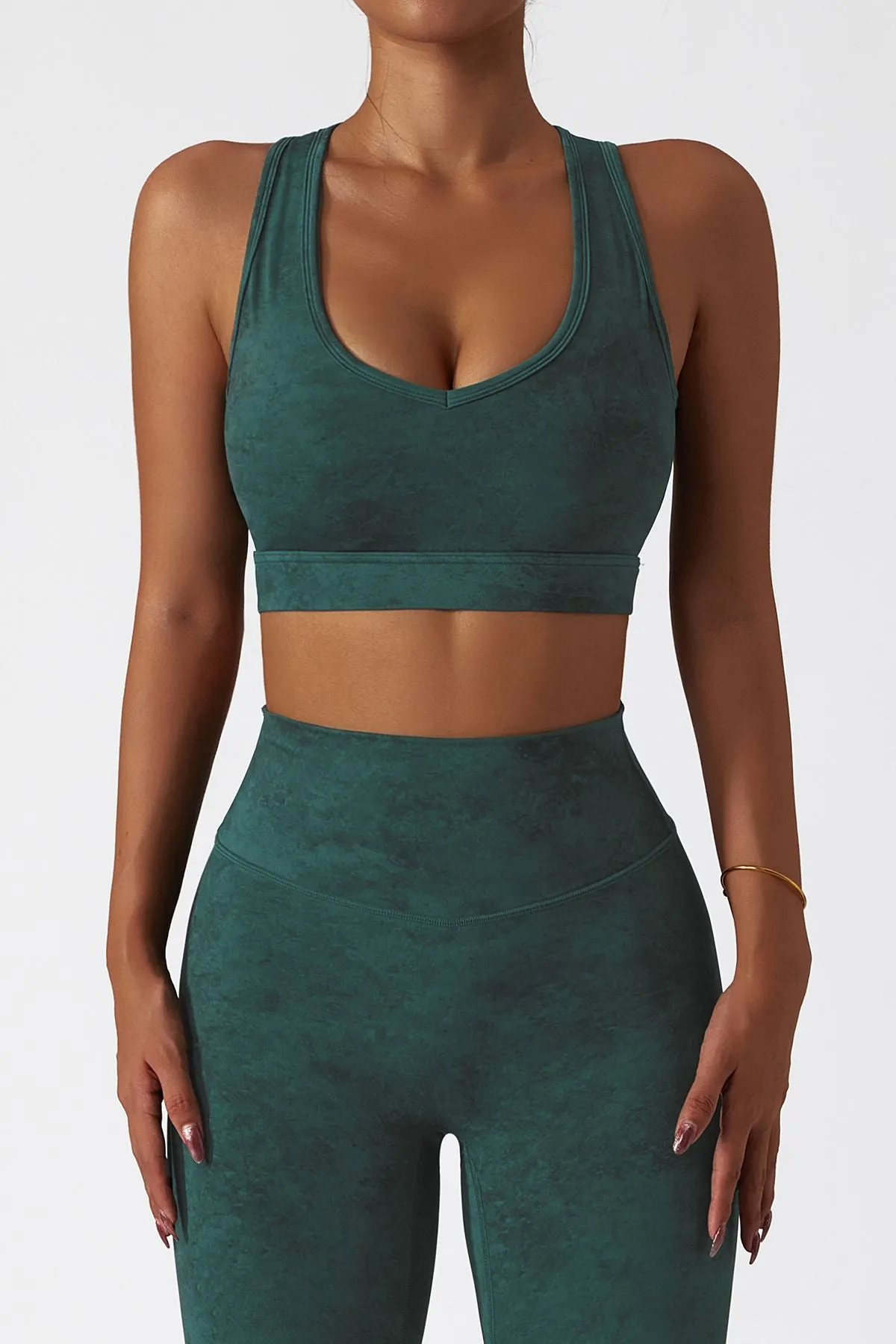 Tie Dye Racerback Seamless Sports Bra