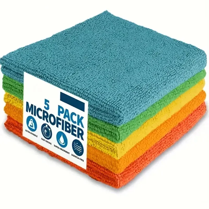 Ultra-Absorbent Microfiber Kitchen Towels – Soft, Stain-Removing Set