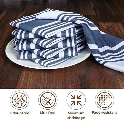 Urban Villa: French Kitchen Towels - 100% Cotton, with Hanging Loops