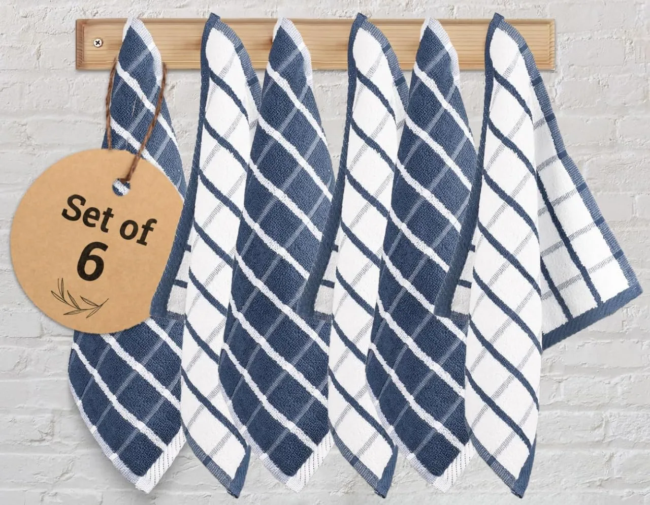 Urban Villa: French Kitchen Towels - 100% Cotton, with Hanging Loops