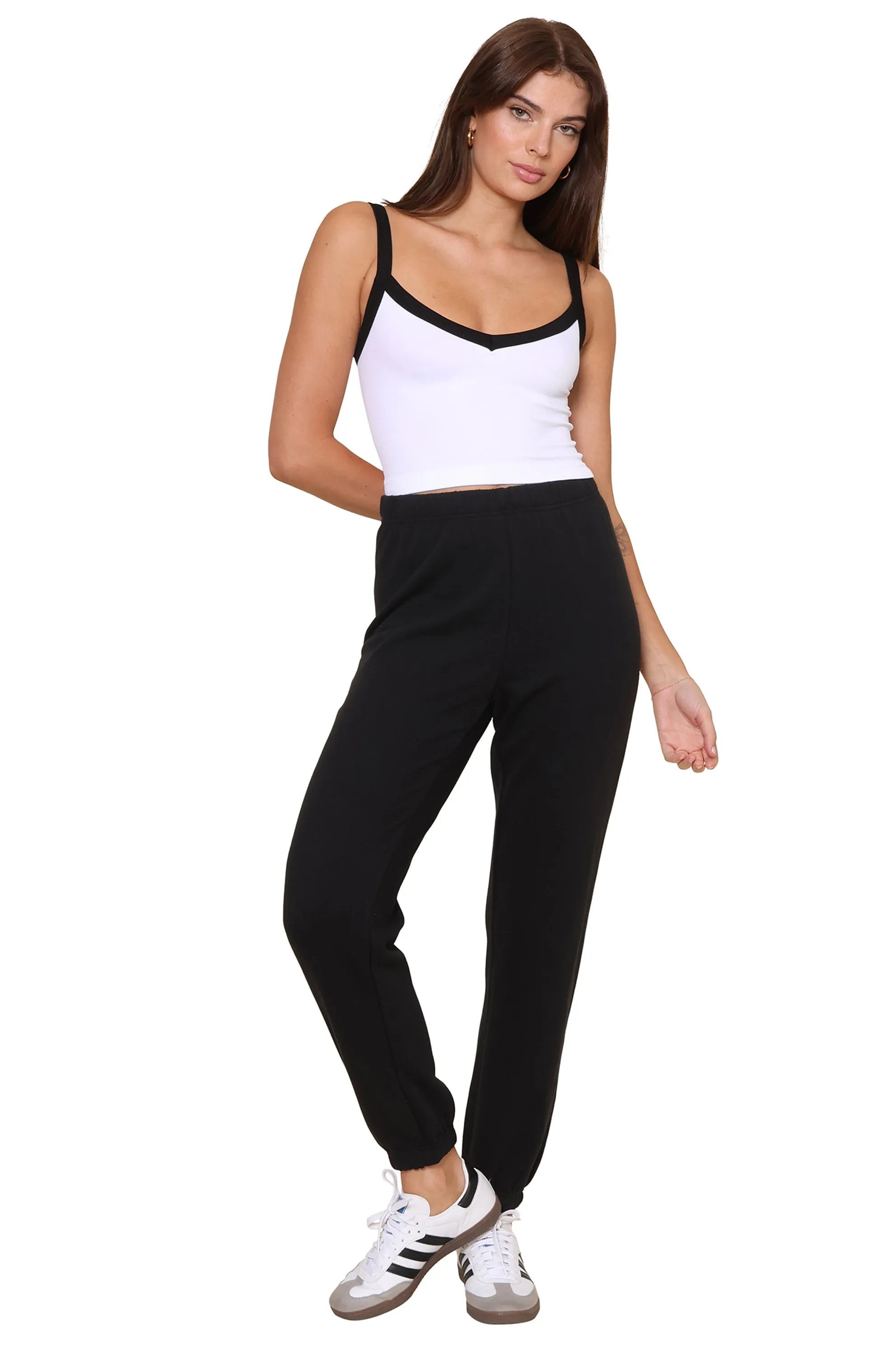 V Neck Tank W Thick Binding
