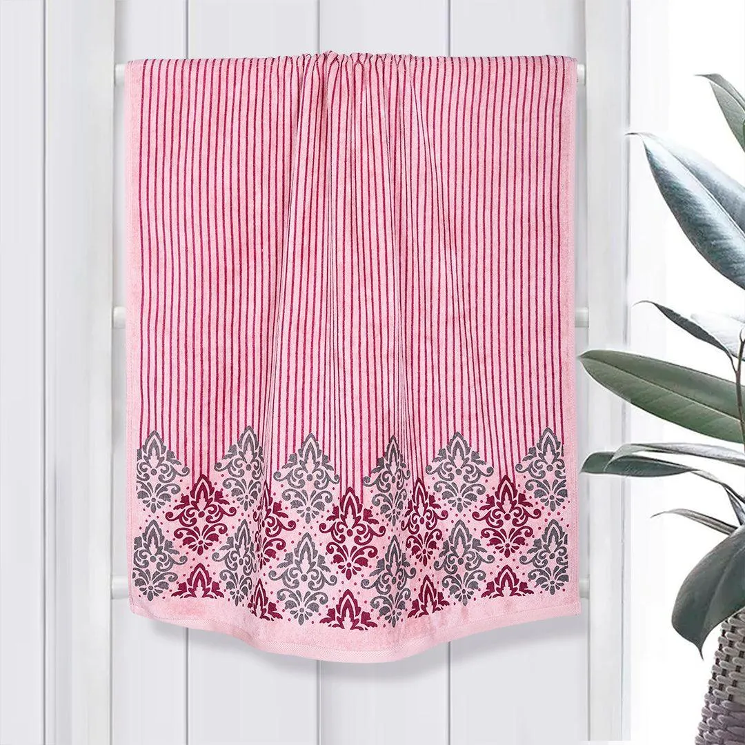 Valle 450 GSM Printed Cotton Towel Set of 4