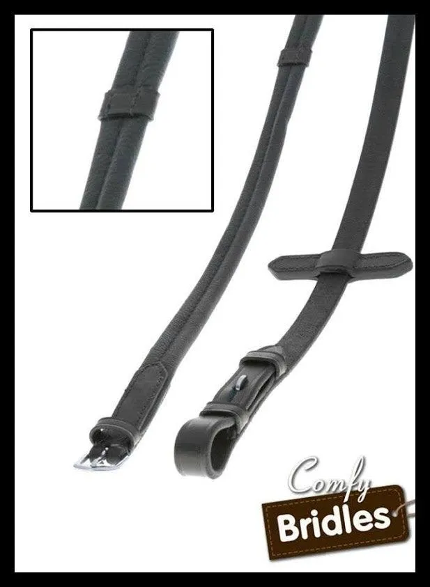 White Padded 3 Row Crystal V with Shields Snaffle Bridle