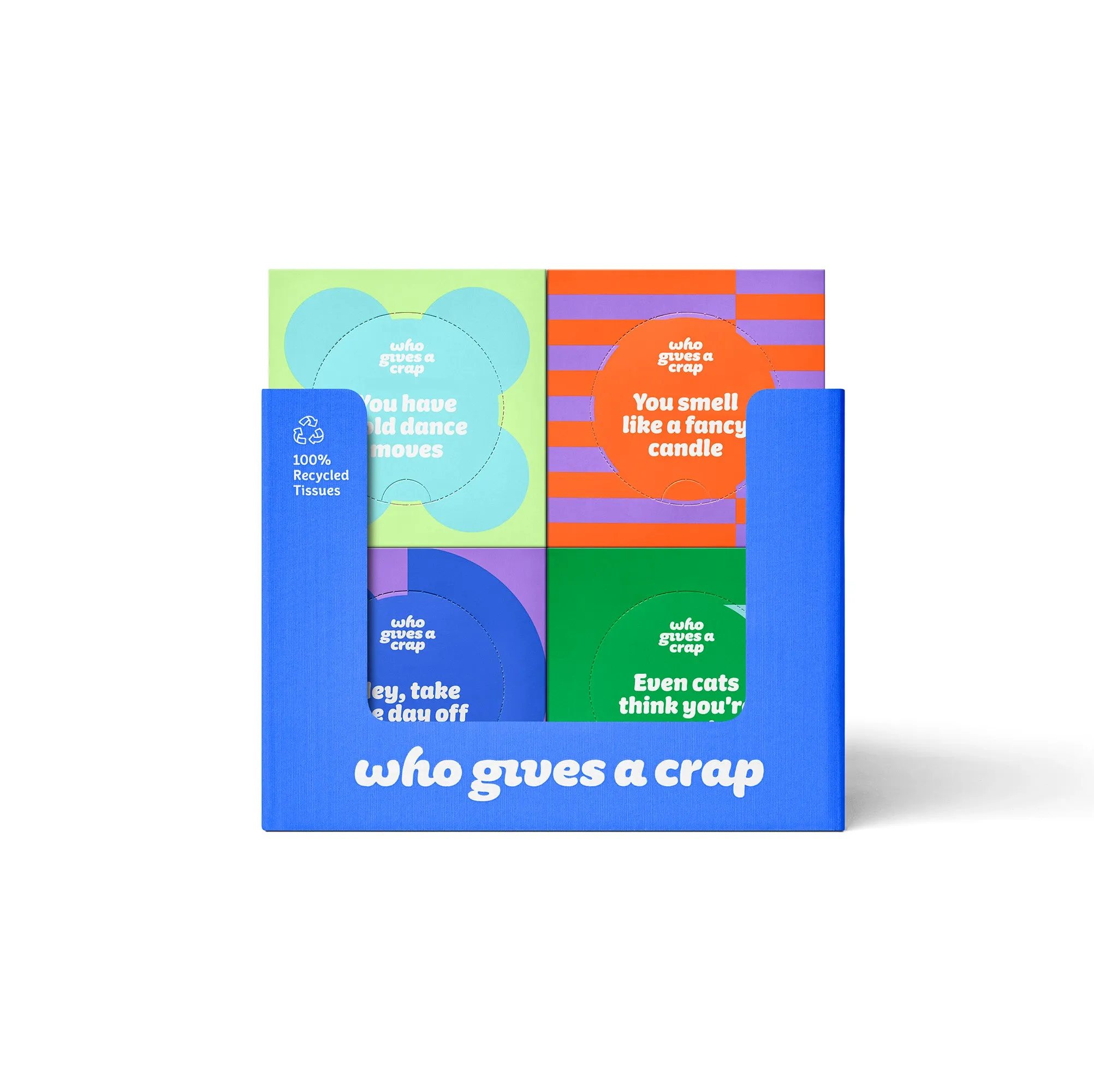 Who Gives A Crap Double Length 100% Recycled Toilet Paper 4 pack