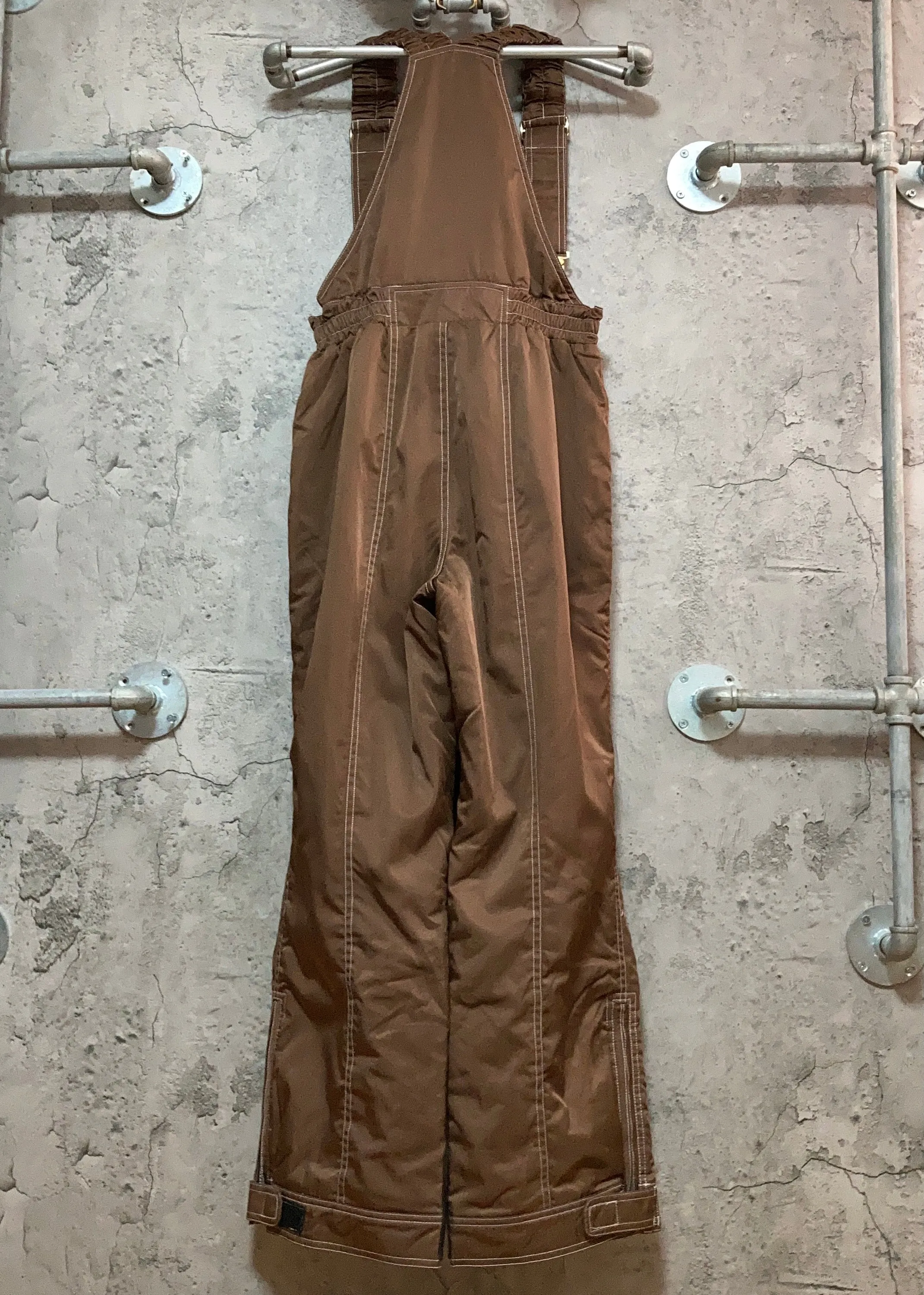 windex brown ski pants bibs