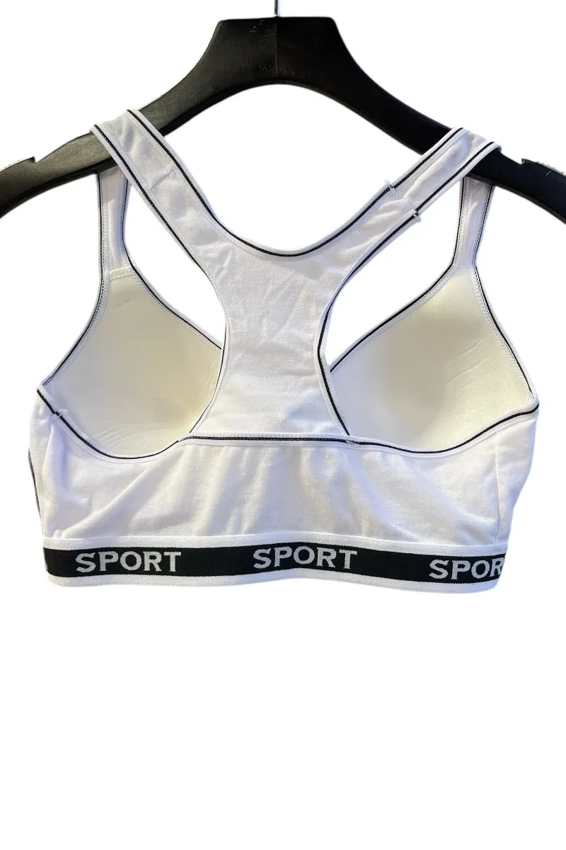 Wireless Cotton Sports Bra