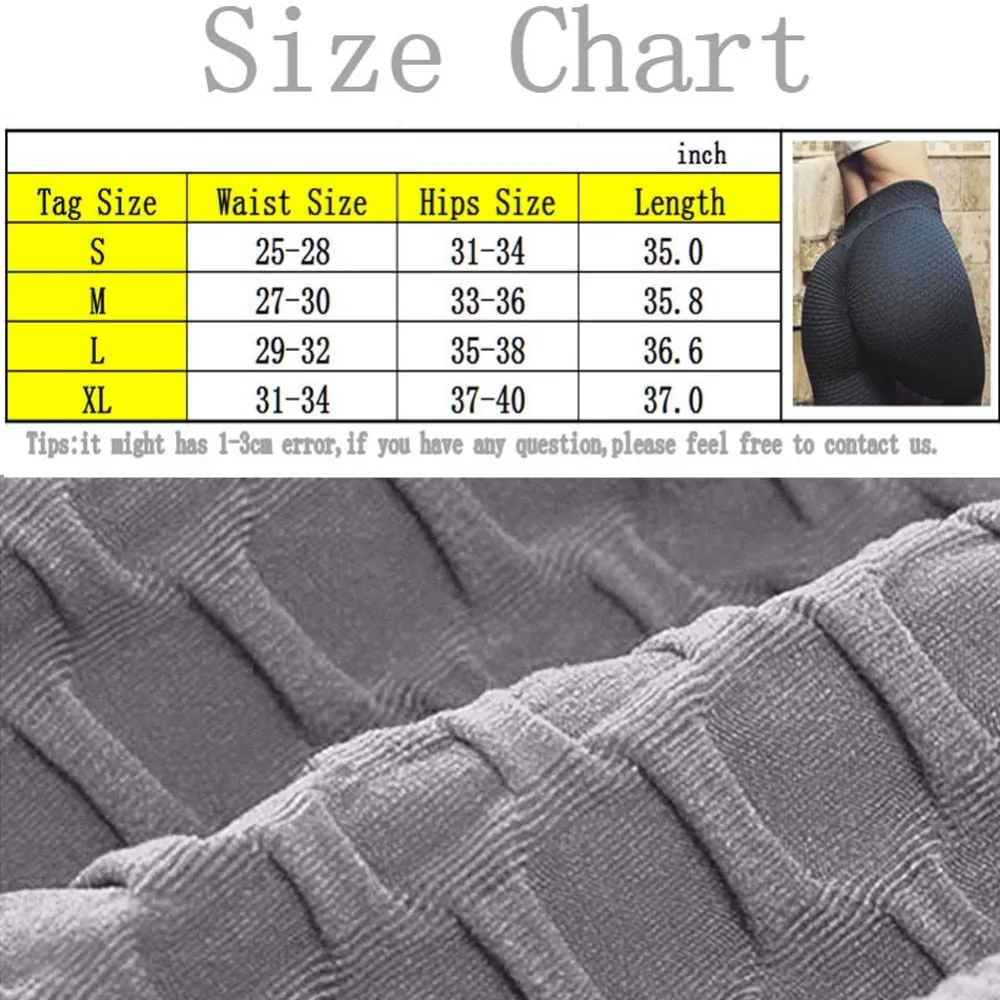 Women's Anti-Cellulite Yoga Gym Sport Leggings Fitness Butt Lift Elastic Yoga Pants Push Up sports wear