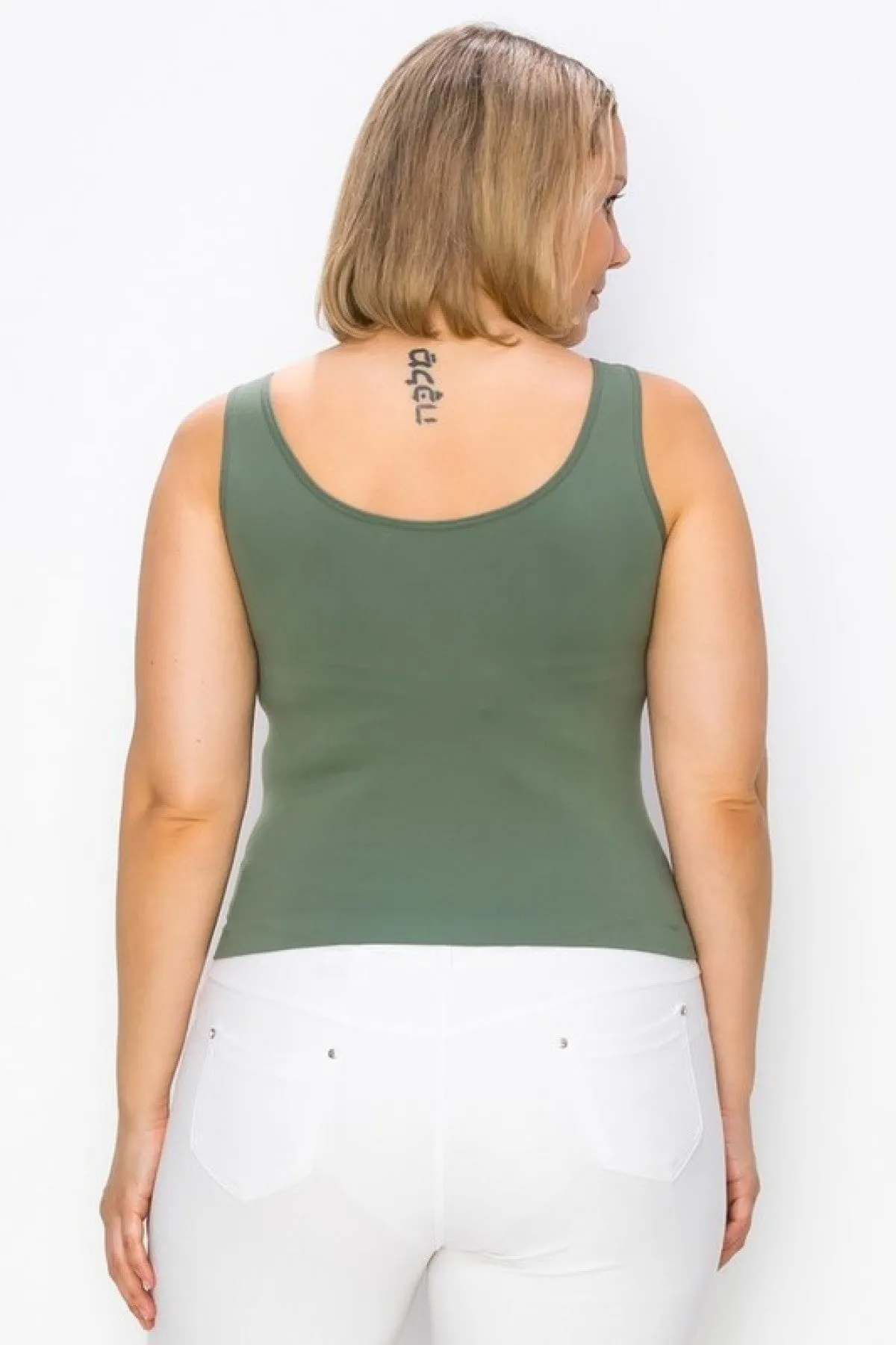 Yelete Short Version-Reversible V Neckline Seamless Tank